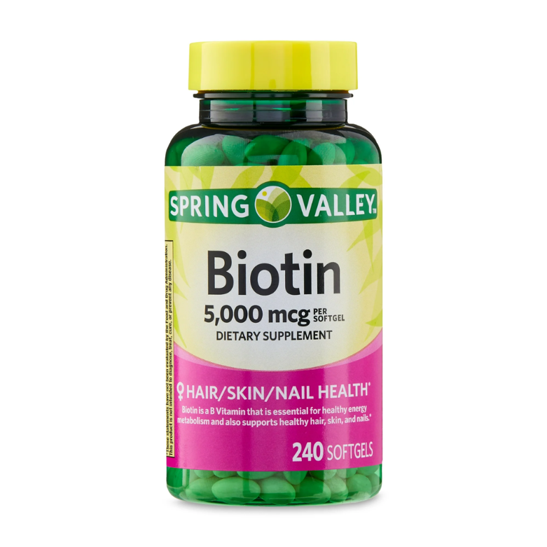 Spring Valley Biotin Softgels 5000mcg 240 Softgels
