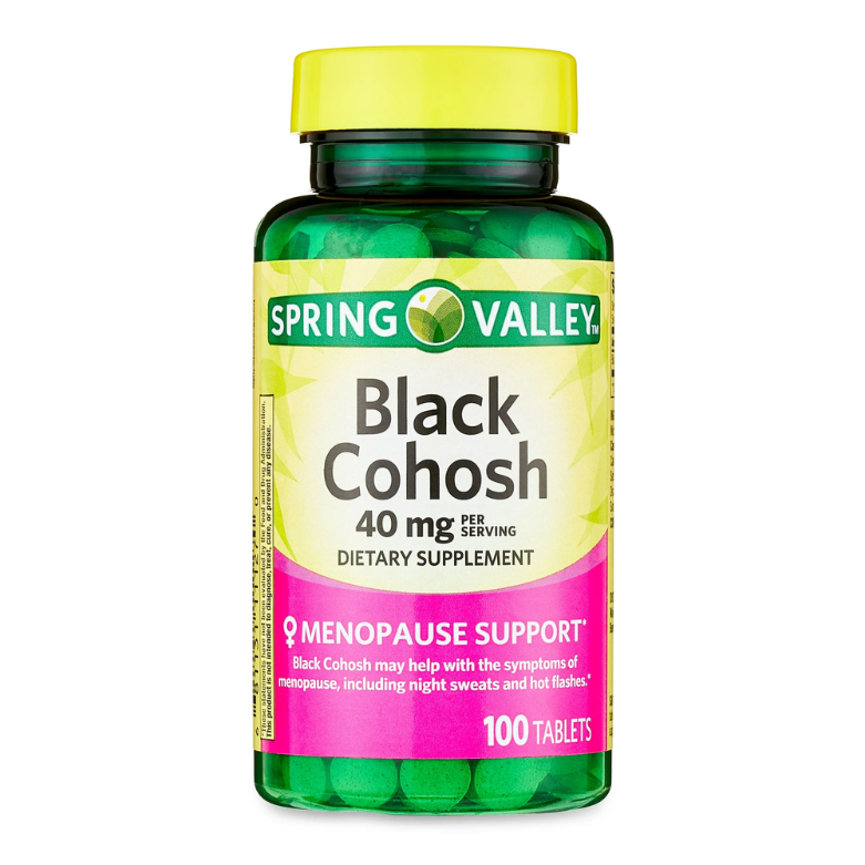 Spring Valley Black Cohosh 40mg 100 Tablets