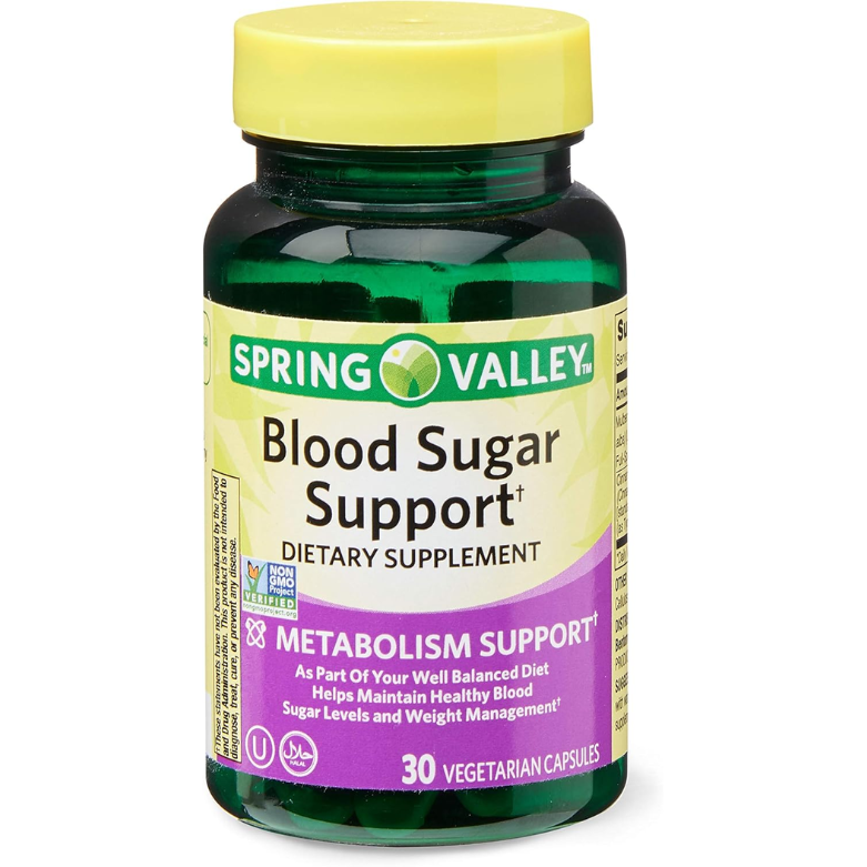 Spring Valley Blood Sugar Support Dietary Supplement 30 Capsules