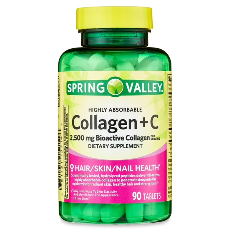 Spring Valley Collagen + Vitamin C 2500mg 90 Tablets