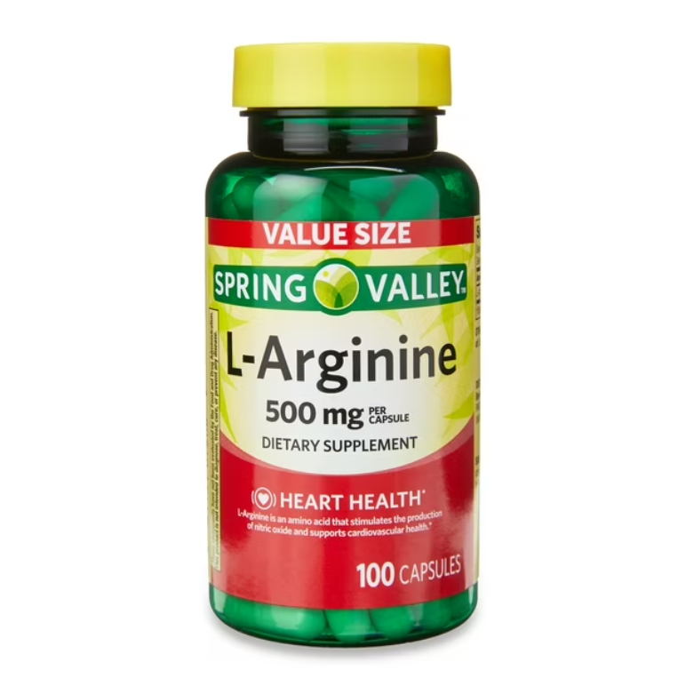 Spring Valley L-Arginine Capsules 500mg 50 Capsules