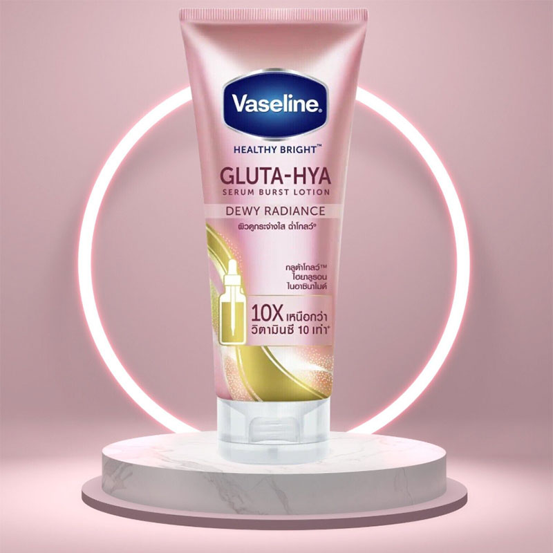 Vaseline Gluta-Hya serum burst lotion dewy radiance body moisturizer skin brightening