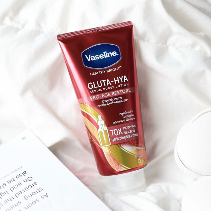 Vaseline Gluta-Hya serum burst lotion pro age restore body moisturizer skin rejuvenation