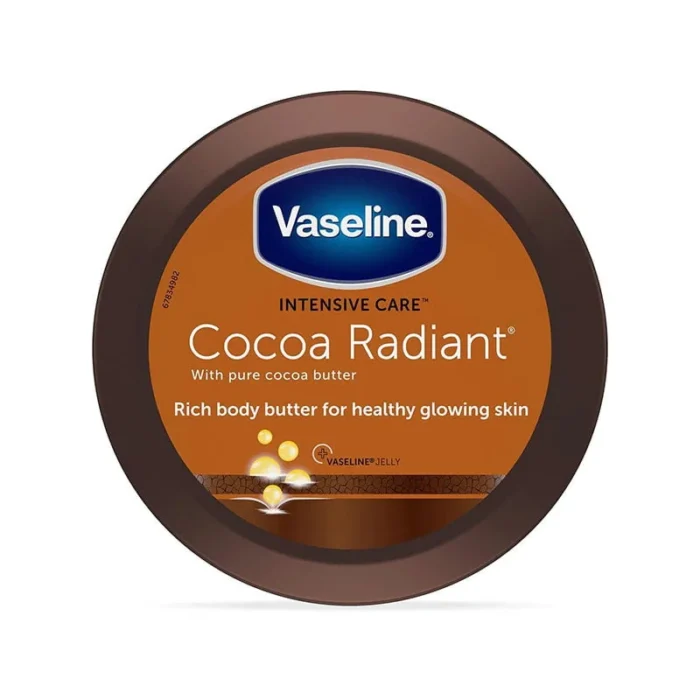 vaseline cocoa radiant body butter moisturizing dry skin cocoa butter shea butter non greasy daily moisturizer radiant skin