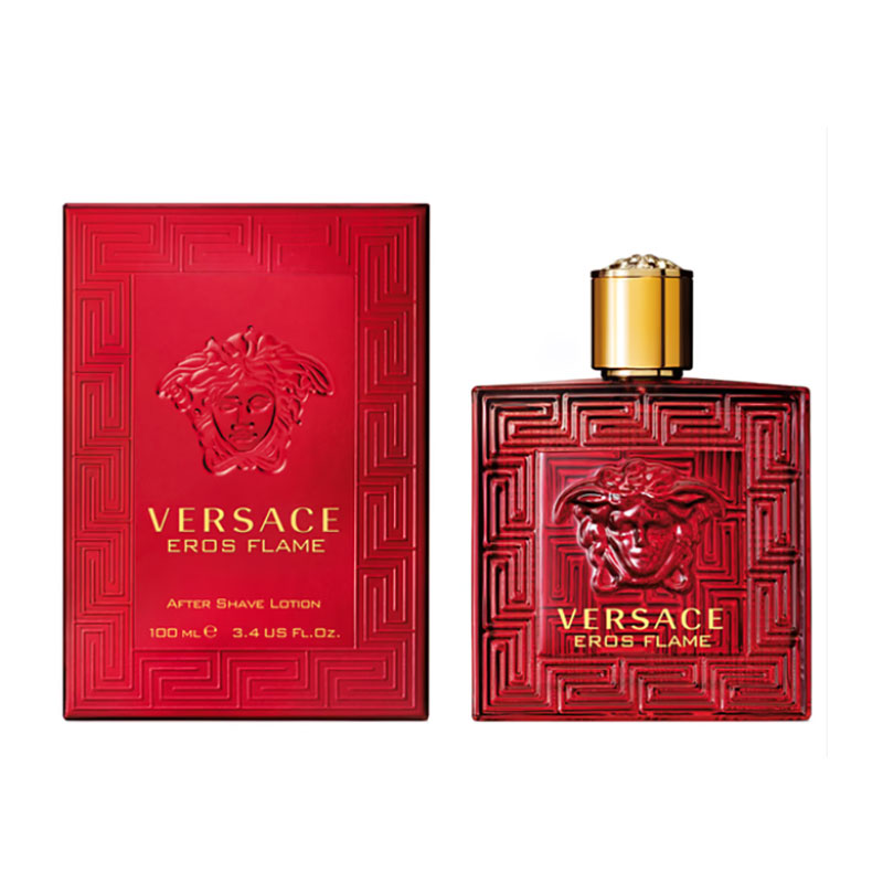 Versace Eros Flame After Shave Lotion 100ml masculine fragrance soothing hydration