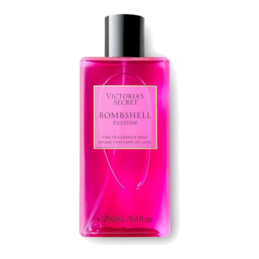 Bombshell body mist Victoria's Secret fragrance purple passion fruit scent Shangri-La peony fragrance vanilla orchid body spray