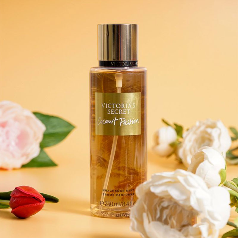 coconut passion mist Victoria's Secret body spray tropical fragrance mist vanilla coconut scent lily of the valley body mist