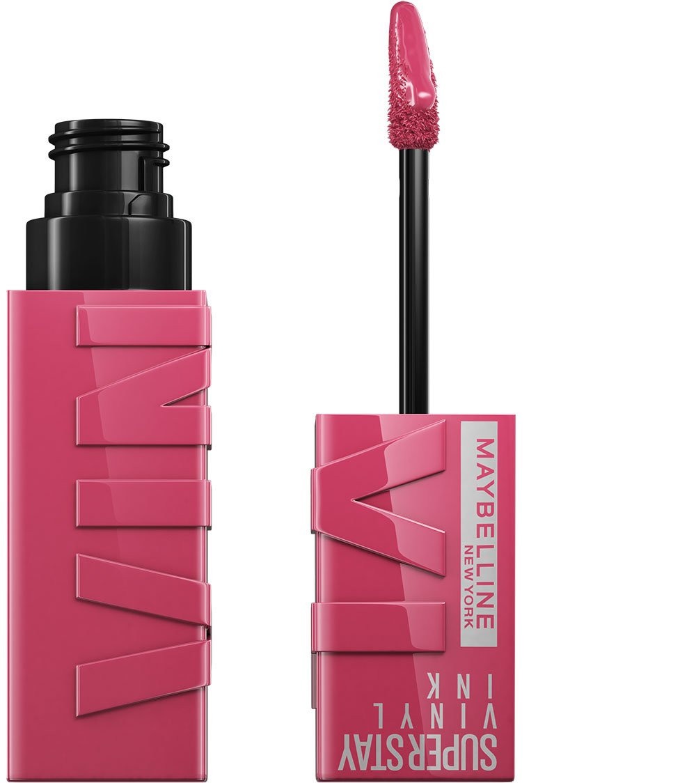 Maybelline Super Stay Vinyl Ink 20 Coy long lasting vinyl lipstick mauve pink precise applicator