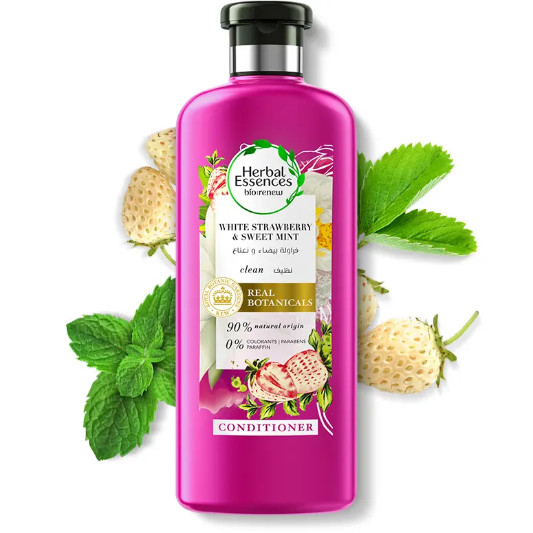 Herbal Essences bio:renew White Strawberry & Sweet Mint conditioner – 400ml