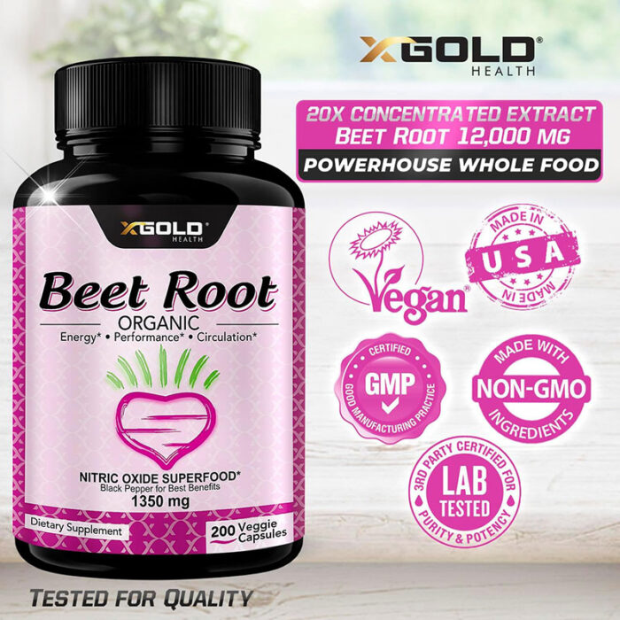 X-Gold-Health-Beet-Root-1350mg-200-Veggie-Caps-2