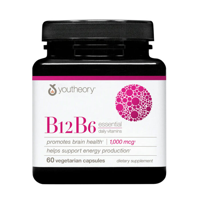 Youtheory B12B6 vitamin B12 supplement vitamin B6 supplement energy support brain health immune support