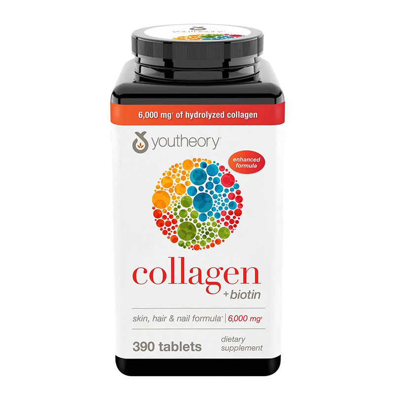 Youtheory Collagen Plus Biotin collagen supplement skin health hair growth nail strength joint support