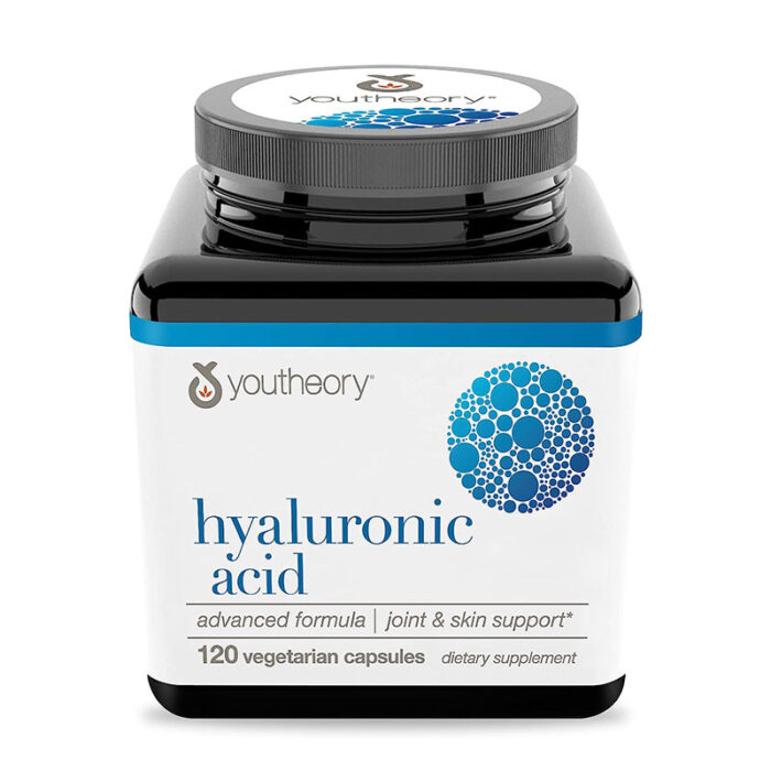 Youtheory Hyaluronic Acid joint support skin hydration hyaluronic acid supplement botanical blend