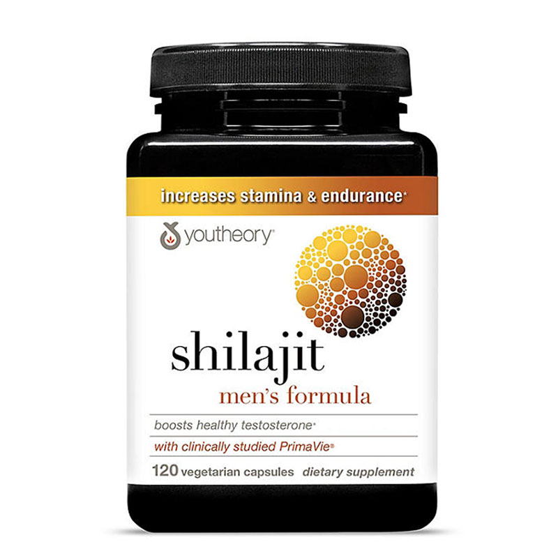 Youtheory Men's Shilajit 500mg testosterone support energy booster stamina enhancer adaptogen supplement