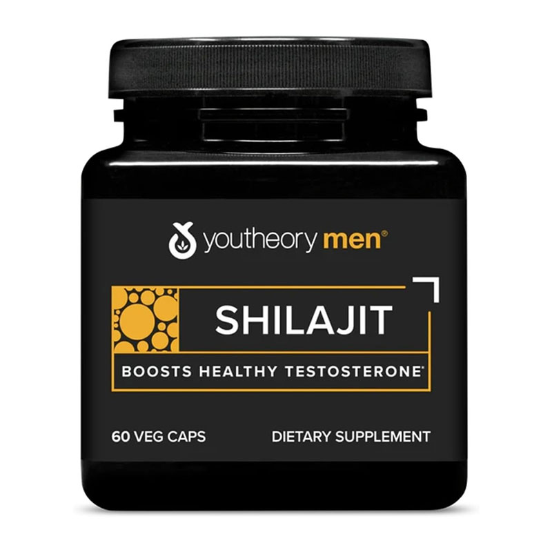 Youtheory Men's Shilajit 250mg testosterone support energy booster stamina enhancer adaptogen supplement