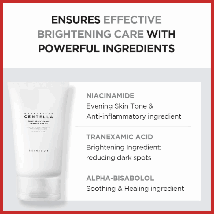 SKIN1004 Madagascar Centella Tone Brightening Capsule Cream 75ml