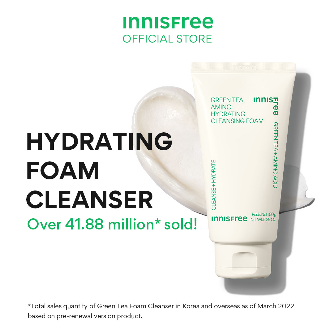 Innisree Green Tea Hydration Amino Cleansing Foam 150g