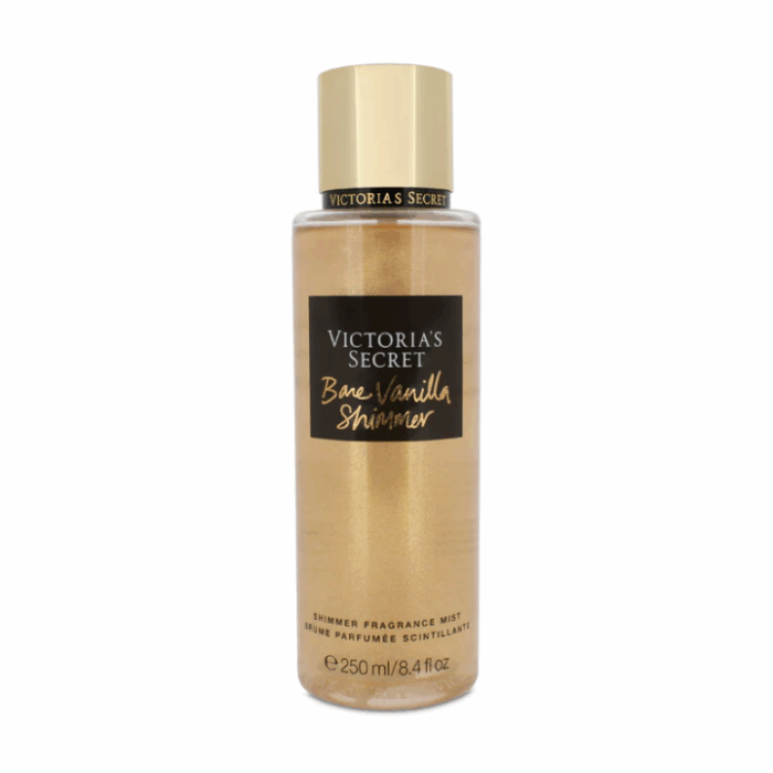 Bare Vanilla Shimmer Victoria's Secret body mist whipped vanilla fragrance soft cashmere scent shimmering body spray