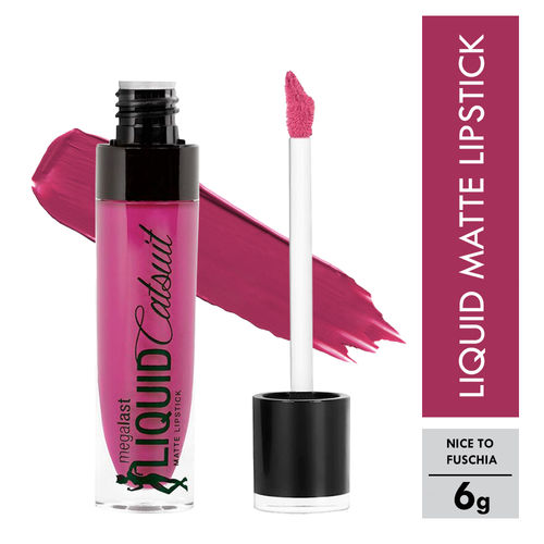 Wet n Wild Liquid Lipstick Nice To Fuchsia Matte Lipstick Long Lasting Lip Color