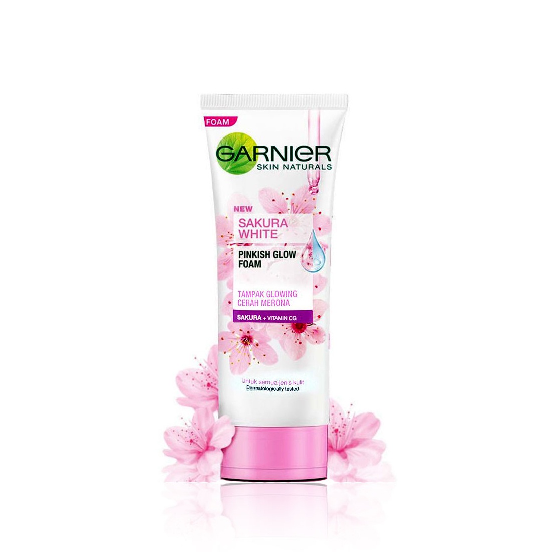 sakura face wash glowing skin brightening cleanser gentle face wash