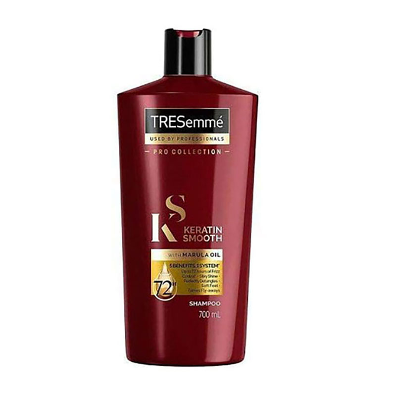 TRESemmé keratin shampoo frizz control hair smoothening shine shampoo