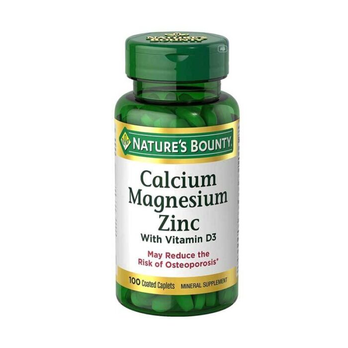 Nature’s Bounty Calcium Magnesium Zinc – 100 Tablets