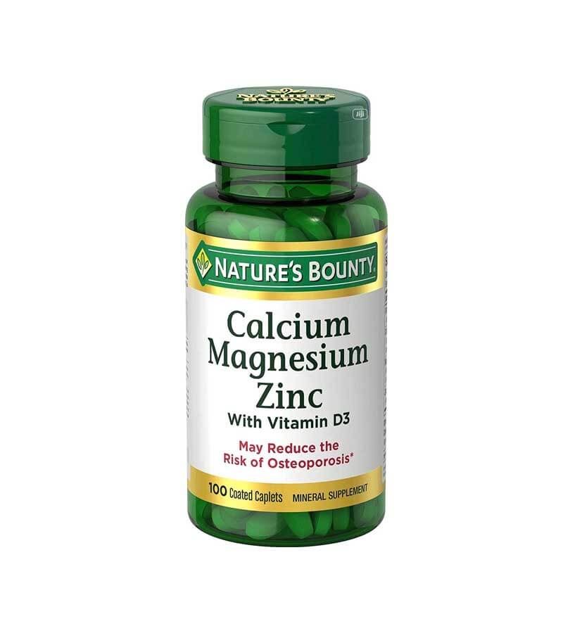 Nature’s Bounty Calcium Magnesium Zinc – 100 Tablets