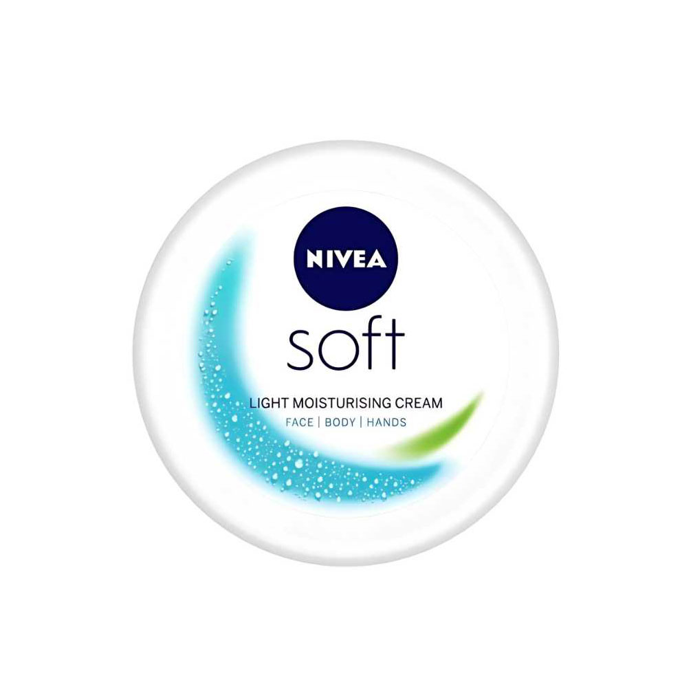 NIVEA Soft Moisturising Cream Vitamin E Jojoba Oil lightweight moisturizer 48-hour hydration all skin types