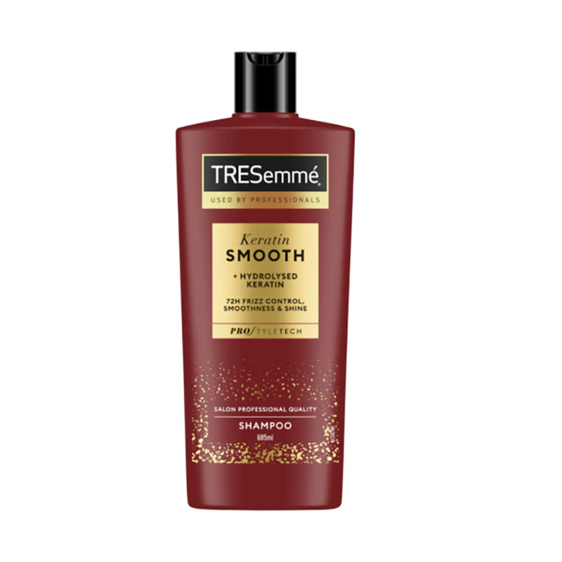TRESemmé keratin shampoo frizz control hair smoothening shine shampoo