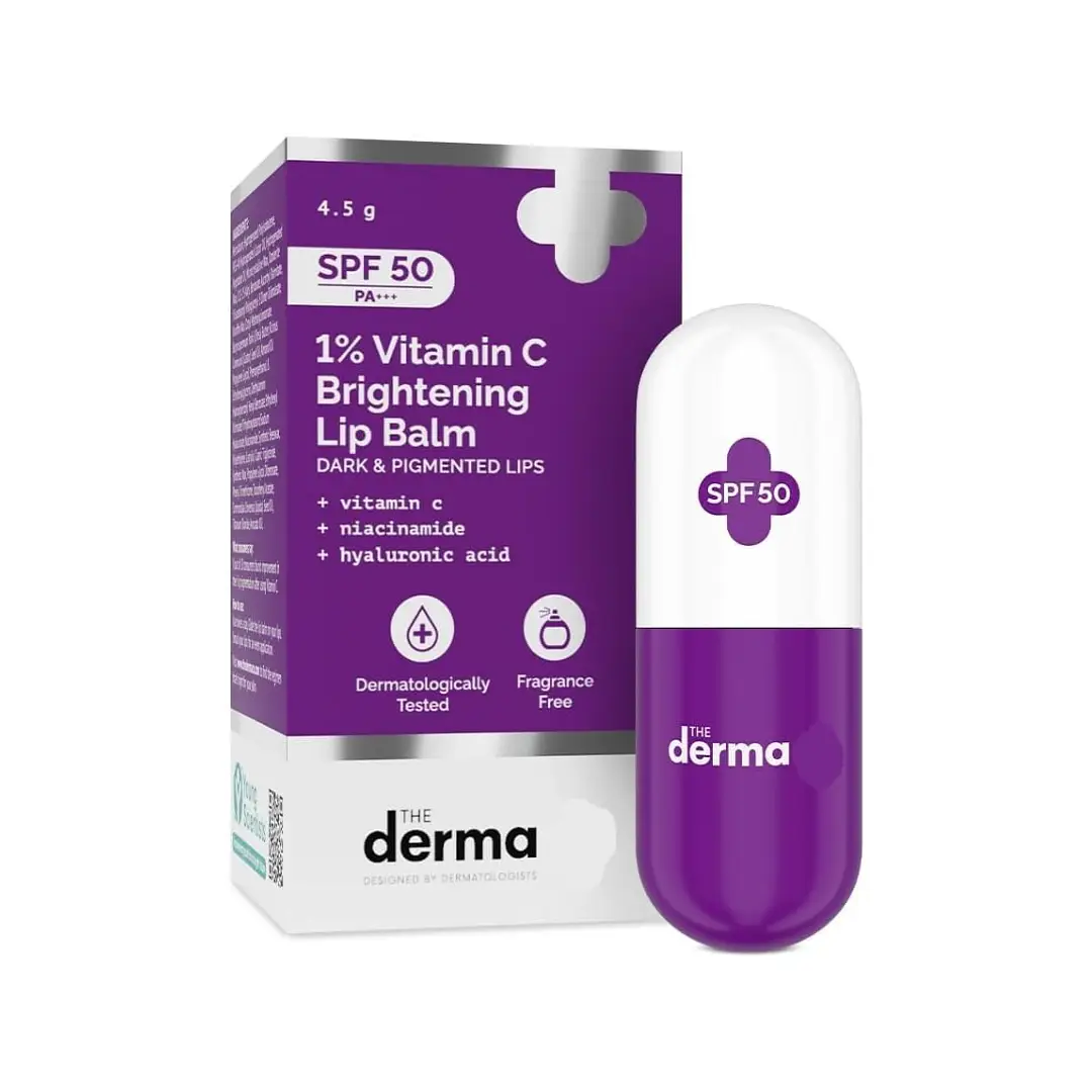 The Derma Co. 1% Kojic Acid Lip Balm SPF 30 For Pigmented Lips, 4 g