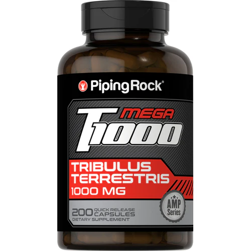 Piping Rock Tribulus Mega 1000 mg quick-release capsules male vitality energy support Tribulus Terrestris herbal supplement