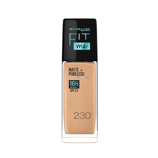 Maybelline Fit Me Matte Poreless Foundation 230 Natural Buff oil control medium coverage matte finish
